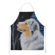 Load image into Gallery viewer, Starry Night Australian Shepherd Apron – Artist-Designed Kitchen, BBQ &amp; Craft Apron