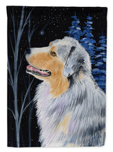 Load image into Gallery viewer, Starry Night Australian Shepherd Garden Flag - Outdoor Decorative Yard Flag