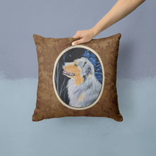 Load image into Gallery viewer, Starry Night Australian Shepherd Throw Pillow - 14x14 Decorative Pillow – Art for Your Home &amp; Patio