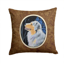 Load image into Gallery viewer, Starry Night Australian Shepherd Throw Pillow - 14x14 Decorative Pillow – Art for Your Home &amp; Patio