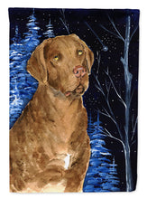 Load image into Gallery viewer, Starry Night Chesapeake Bay Retriever Garden Flag - Outdoor Decorative Yard Flag