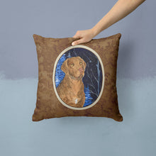 Load image into Gallery viewer, Starry Night Chesapeake Bay Retriever Throw Pillow - 14x14 Decorative Pillow – Art for Your Home &amp; Patio