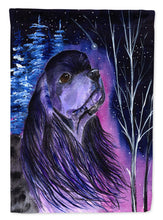 Load image into Gallery viewer, Starry Night Cocker Spaniel Flag Canvas House Size