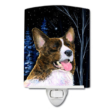 Load image into Gallery viewer, Starry Night Corgi Ceramic Night Light SS8387CNL