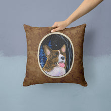 Load image into Gallery viewer, Starry Night Corgi Throw Pillow - 14x14 Decorative Pillow – Art for Your Home &amp; Patio
