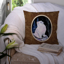 Load image into Gallery viewer, Starry Night American Eskimo Throw Pillow - 14x14 Decorative Pillow – Art for Your Home &amp; Patio