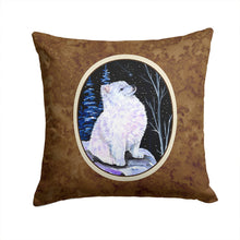 Load image into Gallery viewer, Starry Night American Eskimo Throw Pillow - 14x14 Decorative Pillow – Art for Your Home &amp; Patio