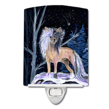 Load image into Gallery viewer, Starry Night Chinese Crested Ceramic Night Light SS8390CNL