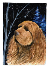 Load image into Gallery viewer, Starry Night Sussex Spaniel Flag Canvas House Size