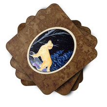 Load image into Gallery viewer, Starry Night Golden Retriever Coasters - Set of 4 Lightweight Foam, Absorbent Drink Coasters