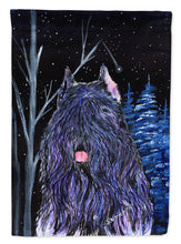 Load image into Gallery viewer, Starry Night Bouvier des Flandres Flag Canvas House Size