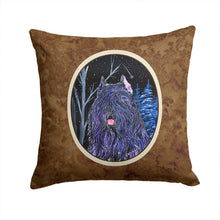 Load image into Gallery viewer, Starry Night Bouvier des Flandres Throw Pillow - 14x14 Decorative Pillow – Art for Your Home &amp; Patio