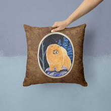 Load image into Gallery viewer, Starry Night Pomeranian Throw Pillow - 14x14 Decorative Pillow – Art for Your Home &amp; Patio