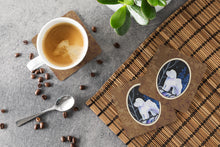 Load image into Gallery viewer, Starry Night Bichon Frise Coasters - Set of 4 Lightweight Foam, Absorbent Drink Coasters