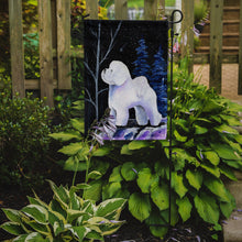 Load image into Gallery viewer, Starry Night Bichon Frise Garden Flag - Outdoor Decorative Yard Flag