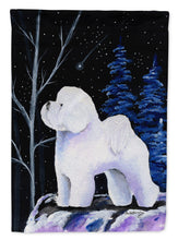 Load image into Gallery viewer, Starry Night Bichon Frise Garden Flag - Outdoor Decorative Yard Flag
