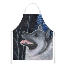 Load image into Gallery viewer, Starry Night Norwegian Elkhound Apron – Artist-Designed Kitchen, BBQ &amp; Craft Apron
