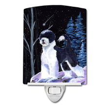 Load image into Gallery viewer, Starry Night Portuguese Water Dog Ceramic Night Light SS8399CNL