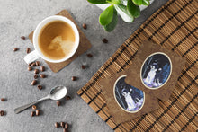 Load image into Gallery viewer, Starry Night Portuguese Water Dog Coasters - Set of 4 Lightweight Foam, Absorbent Drink Coasters
