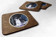 Load image into Gallery viewer, Starry Night Portuguese Water Dog Coasters - Set of 4 Lightweight Foam, Absorbent Drink Coasters
