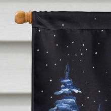 Load image into Gallery viewer, Starry Night Siberian Husky Flag Canvas House Size