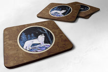 Load image into Gallery viewer, Starry Night Siberian Husky Coasters - Set of 4 Lightweight Foam, Absorbent Drink Coasters
