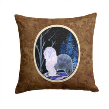 Load image into Gallery viewer, Starry Night Old English Sheepdog Throw Pillow - 14x14 Decorative Pillow – Art for Your Home &amp; Patio