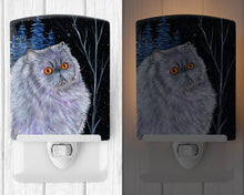 Load image into Gallery viewer, Starry Night Cat - Persian Ceramic Night Light SS8402CNL