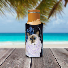 Load image into Gallery viewer, Starry Night Cat - Birman Slim Can Hugger – Fun &amp; Functional Drink Coolers SS8403MUK