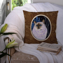 Load image into Gallery viewer, Starry Night Cat - Birman Throw Pillow - 14x14 Decorative Pillow – Art for Your Home &amp; Patio
