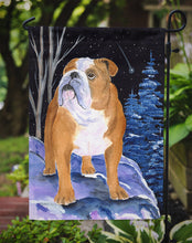 Load image into Gallery viewer, Starry Night English Bulldog Garden Flag - Outdoor Decorative Yard Flag