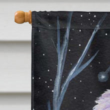 Load image into Gallery viewer, Starry Night Old English Sheepdog Flag Canvas House Size
