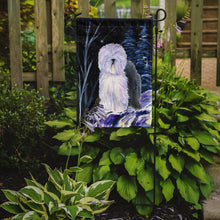 Load image into Gallery viewer, Starry Night Old English Sheepdog Garden Flag - Outdoor Decorative Yard Flag