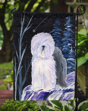 Load image into Gallery viewer, Starry Night Old English Sheepdog Garden Flag - Outdoor Decorative Yard Flag