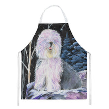 Load image into Gallery viewer, Starry Night Old English Sheepdog Apron – Artist-Designed Kitchen, BBQ &amp; Craft Apron