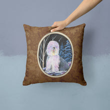 Load image into Gallery viewer, Starry Night Old English Sheepdog Throw Pillow - 14x14 Decorative Pillow – Art for Your Home &amp; Patio