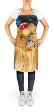 Load image into Gallery viewer, Starry Night Yorkie Apron – Artist-Designed Kitchen, BBQ &amp; Craft Apron