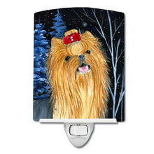 Load image into Gallery viewer, Starry Night Yorkie Ceramic Night Light SS8413CNL