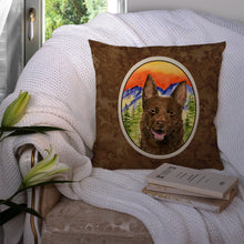 Load image into Gallery viewer, Australian Kelpie Throw Pillow - 14x14 Decorative Pillow – Art for Your Home &amp; Patio