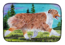 Load image into Gallery viewer, Australian Shepherd Dish Drying Mat – Absorbent, Artistic Kitchen Essentials SS8423DDM
