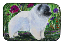 Load image into Gallery viewer, Keeshond Dish Drying Mat – Absorbent, Artistic Kitchen Essentials SS8424DDM