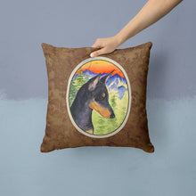 Load image into Gallery viewer, Manchester Terrier Throw Pillow - 14x14 Decorative Pillow – Art for Your Home &amp; Patio