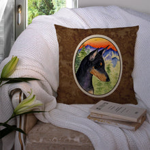 Load image into Gallery viewer, Manchester Terrier Throw Pillow - 14x14 Decorative Pillow – Art for Your Home &amp; Patio