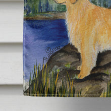 Load image into Gallery viewer, Golden Retriever Flag Canvas House Size