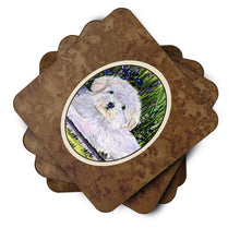 Load image into Gallery viewer, Coton de Tulear Coasters - Set of 4 Lightweight Foam, Absorbent Drink Coasters