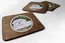 Load image into Gallery viewer, Coton de Tulear Coasters - Set of 4 Lightweight Foam, Absorbent Drink Coasters