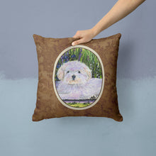 Load image into Gallery viewer, Coton de Tulear Throw Pillow - 14x14 Decorative Pillow – Art for Your Home &amp; Patio