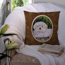 Load image into Gallery viewer, Coton de Tulear Throw Pillow - 14x14 Decorative Pillow – Art for Your Home &amp; Patio
