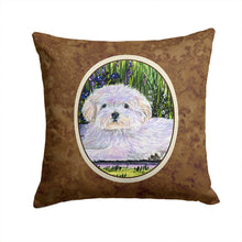 Load image into Gallery viewer, Coton de Tulear Throw Pillow - 14x14 Decorative Pillow – Art for Your Home &amp; Patio