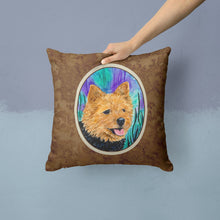 Load image into Gallery viewer, Norwich Terrier Throw Pillow - 14x14 Decorative Pillow – Art for Your Home &amp; Patio